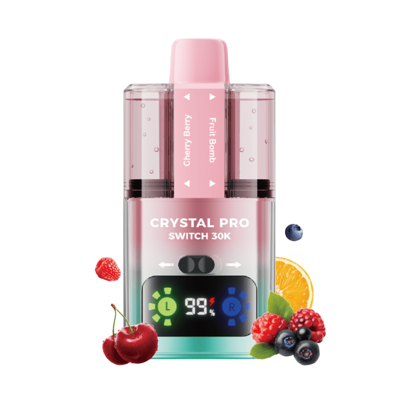 bulk wholesale Crystal Pro Switch 30k Vape Kit Box of 5 - Cherry Berry / Fruit Bomb