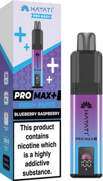 Hayati Crystal Pro Max+ 6000 Vape Kit Box of 10 - Wolfvapes.co.uk - Blueberry Raspberry