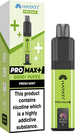 Hayati Crystal Pro Max+ 6000 Vape Kit Box of 10 - Wolfvapes.co.uk - Fresh Mint