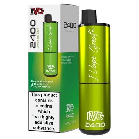 IVG 2400 Disposable Vape Pod Puff Bar Device - Box of 5 IVG 2400 Disposable Vape Pod Puff Bar Device - Box of 5