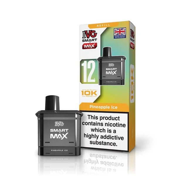 bulk wholesale IVG Smart Max 10k Prefilled Refill Pods Pack of 5 - Pineapple Ice