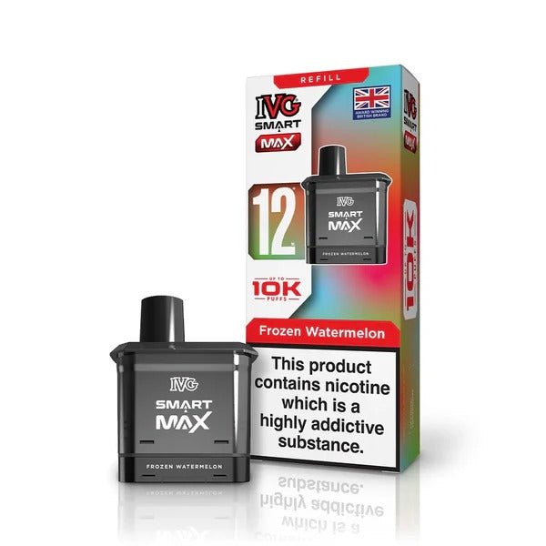 bulk wholesale IVG Smart Max 10k Prefilled Refill Pods Pack of 5 - Frozen Watermelon