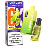 Lost Mary BM6000 Prefilled Disposable Vape Kit (Box of 5) - Wolfvapes.co.uk-Lemon Lime