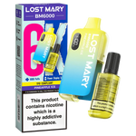 Lost Mary BM6000 Prefilled Disposable Vape Kit (Box of 5) - Wolfvapes.co.uk-Pineapple Ice