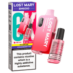 Lost Mary BM6000 Prefilled Disposable Vape Kit (Box of 5) - Wolfvapes.co.uk-Strawberry Ice