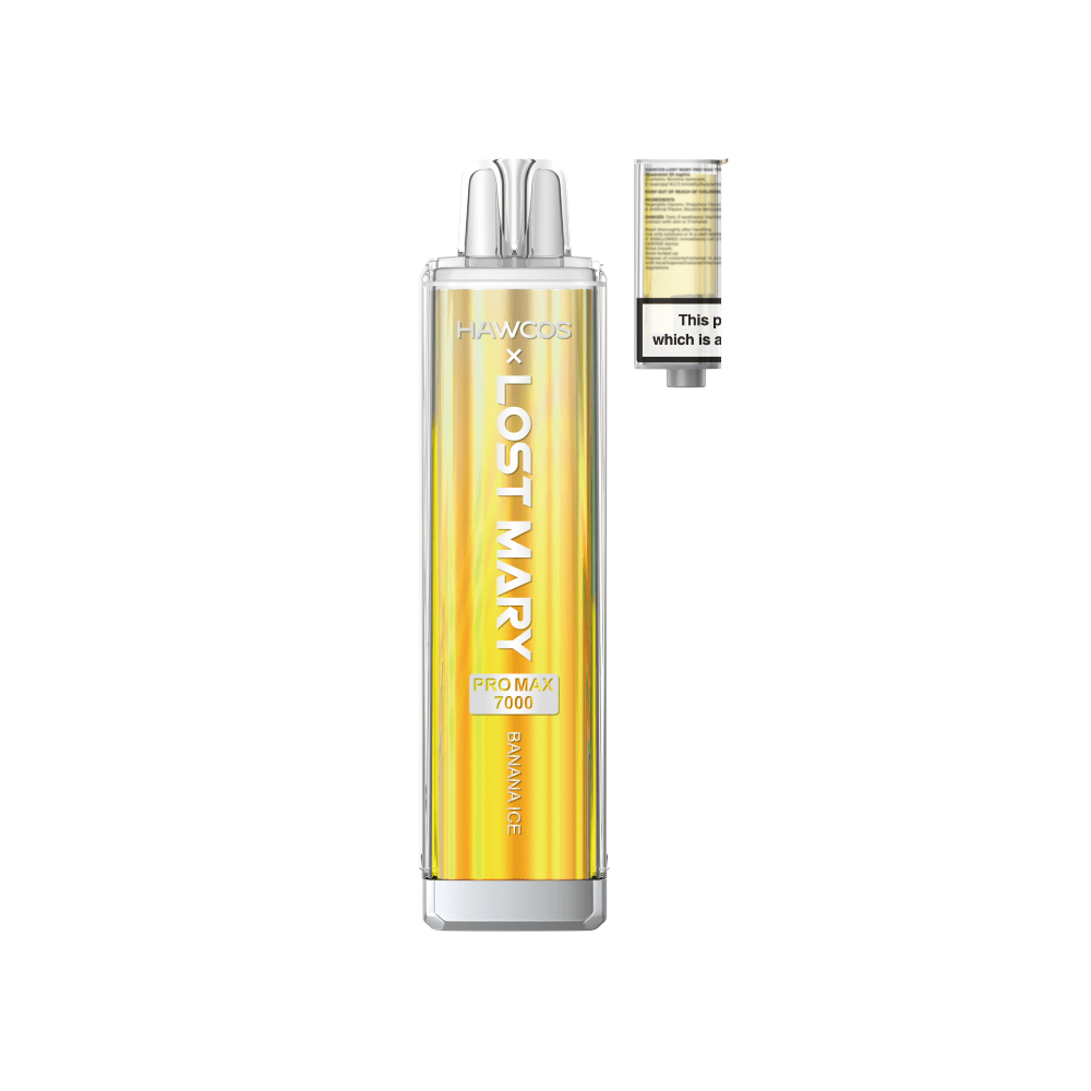 Lost Mary Banana Vape Lost Mary x Hawcos Pro Max 7000 Prefilled Pod Vape Banana DUO Lost Mary Banana Vape Lost Mary x Hawcos Pro Max 7000 Prefilled Pod Vape Banana DUO