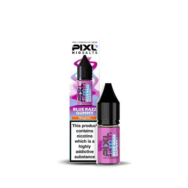 PIXL Nic Salt 10ml E - Liquids Box of 10 - Blue Razz Gummy