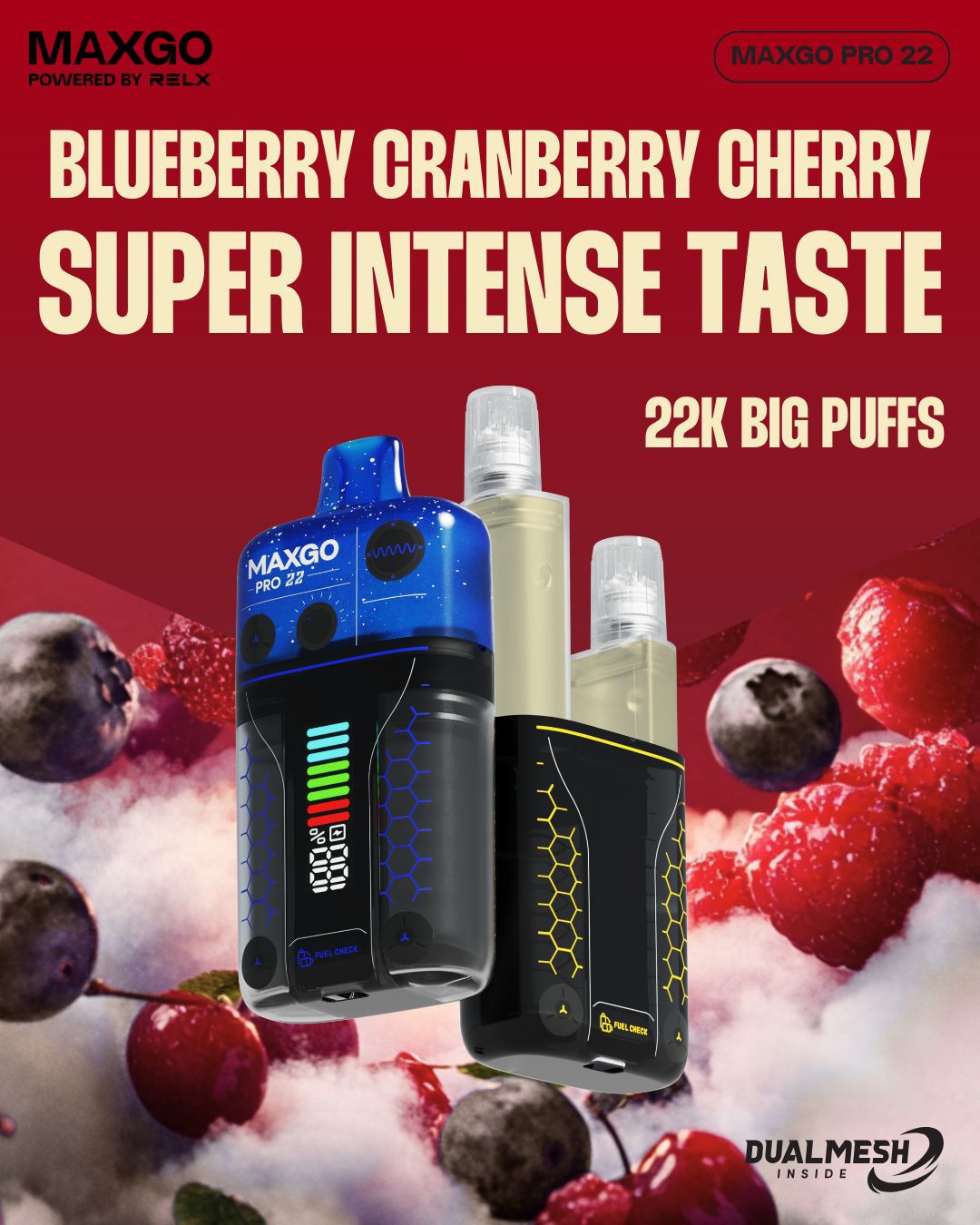 buy RELX Maxgo 22k Disposable Vape at Wolfvapes.co.uk