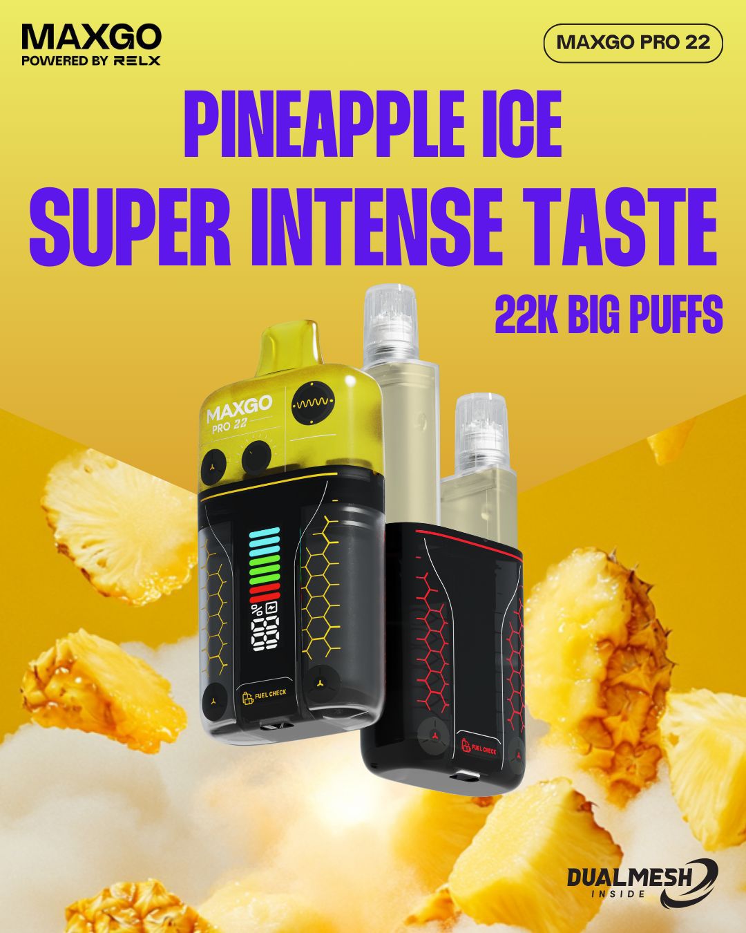 buy RELX Maxgo 22k Disposable Vape at Wolfvapes.co.uk