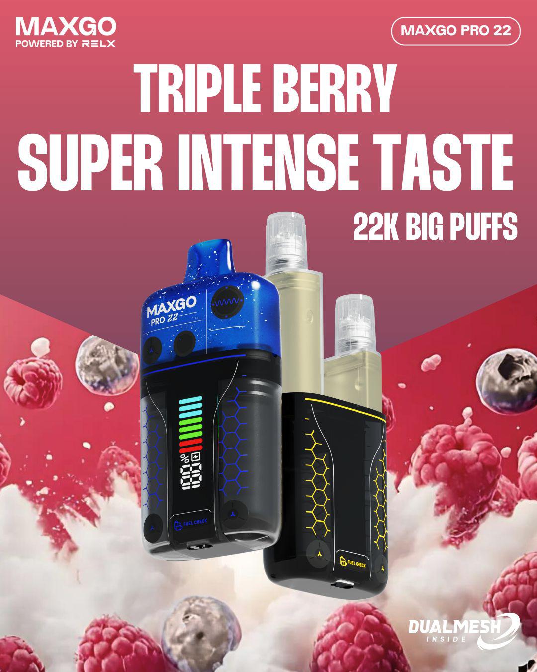 buy RELX Maxgo 22k Disposable Vape at Wolfvapes.co.uk