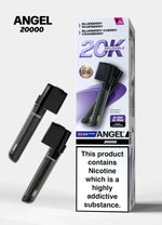 bulk wholesale Vapes Bars Angel 20000 Prefilled Pods Box of 5 - Violet Edition