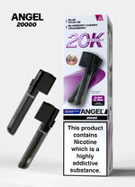 bulk wholesale Vapes Bars Angel 20000 Prefilled Pods Box of 5 - Purple Edition