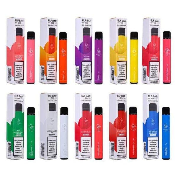 Elf Bar 600 Disposable Vape Pod (Box of 10) Elf Bar 600 Disposable Vape Pod (Box of 10)