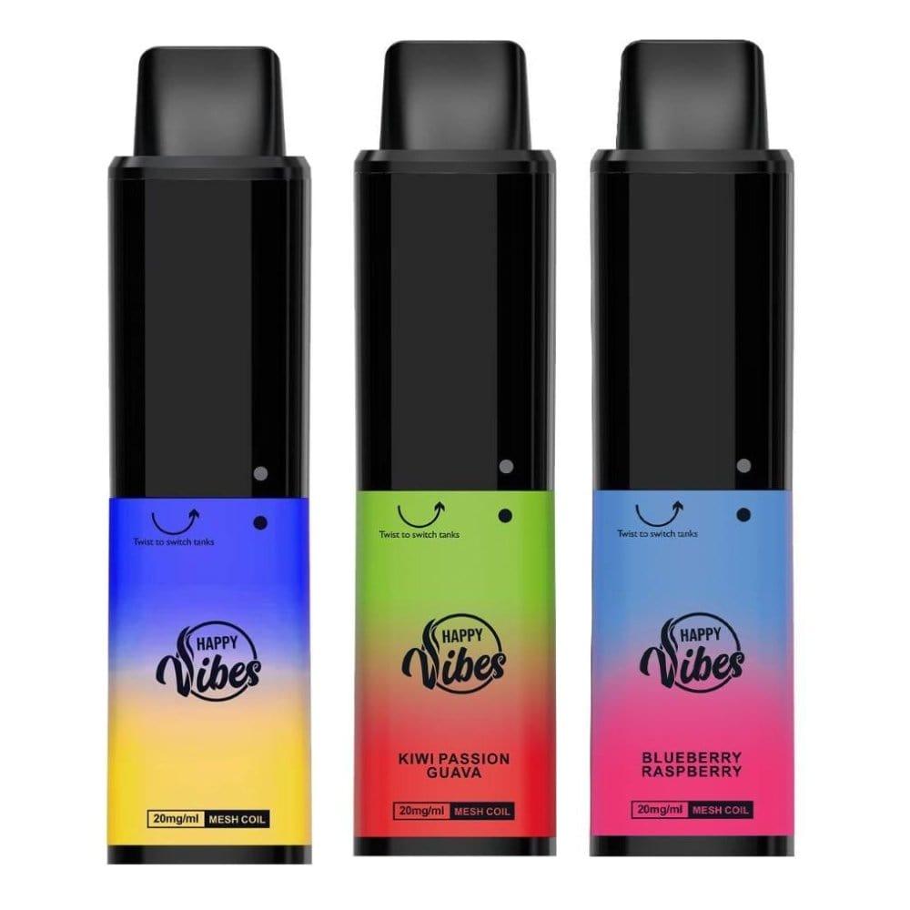 Happy Vibes Twist 2400 Disposable Vape Pod Puff Bar Box of 5 - YD VAPE STORE