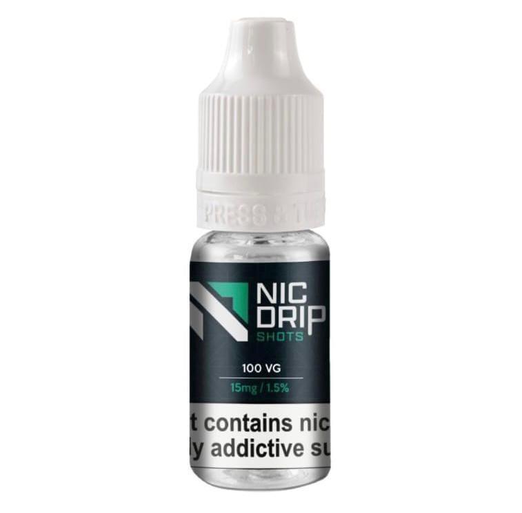 NIC DRIP - 100VG - 15MG - NICOTINE SHOT - YD VAPE STORE