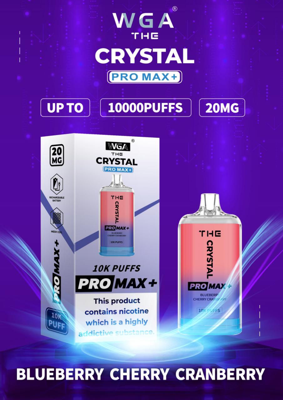 The Crystal Pro Max + 10000 Disposable Vape Pod Device Box of 10 - Loco Vape UK