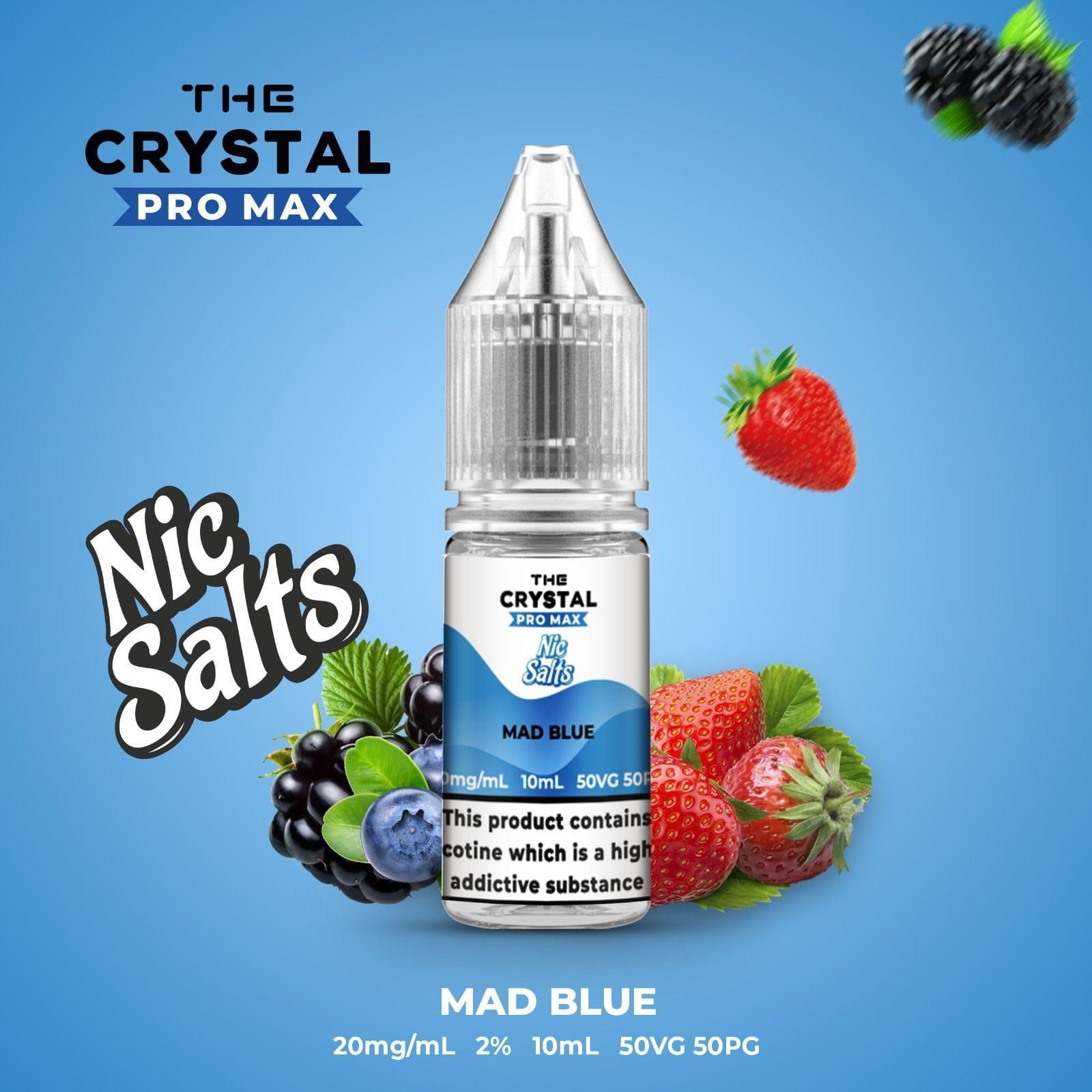 The Crystal Pro Max Vape Nic Salts 10ml - Box of 10 The Crystal Pro Max Vape Nic Salts 10ml - Box of 10